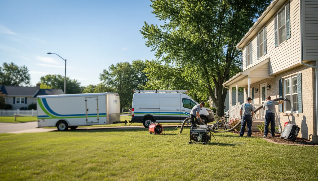 Flooded Basement Restoration And Cleanup With Repair in Tiffin, IA near me